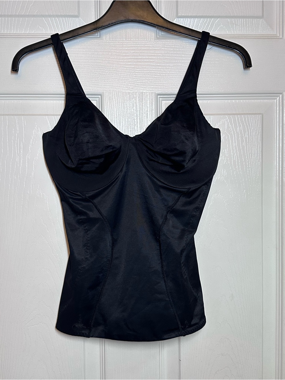 Flexees Firm Control Underwire Camisole Shapewear Top Black Size 36D
